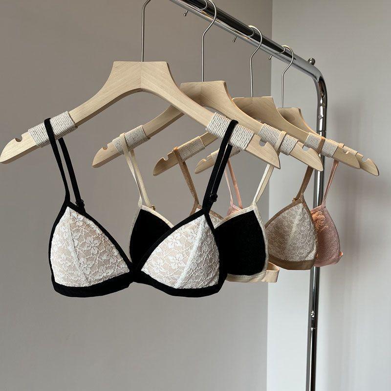 Треугольные трусики для женщин Беспроводной ультратонкий бюстгальтер с треугольной чашкой