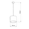 Lampa Wisząca Okrągła Dziecięca Piłki Ø30 Cm Football B 1Xe27 15W Sl.1426 Sollux Lighting