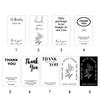 50PCS Commodity Packaging Thanks Decals 5.4*9cm Flower Sealing Labels  Event