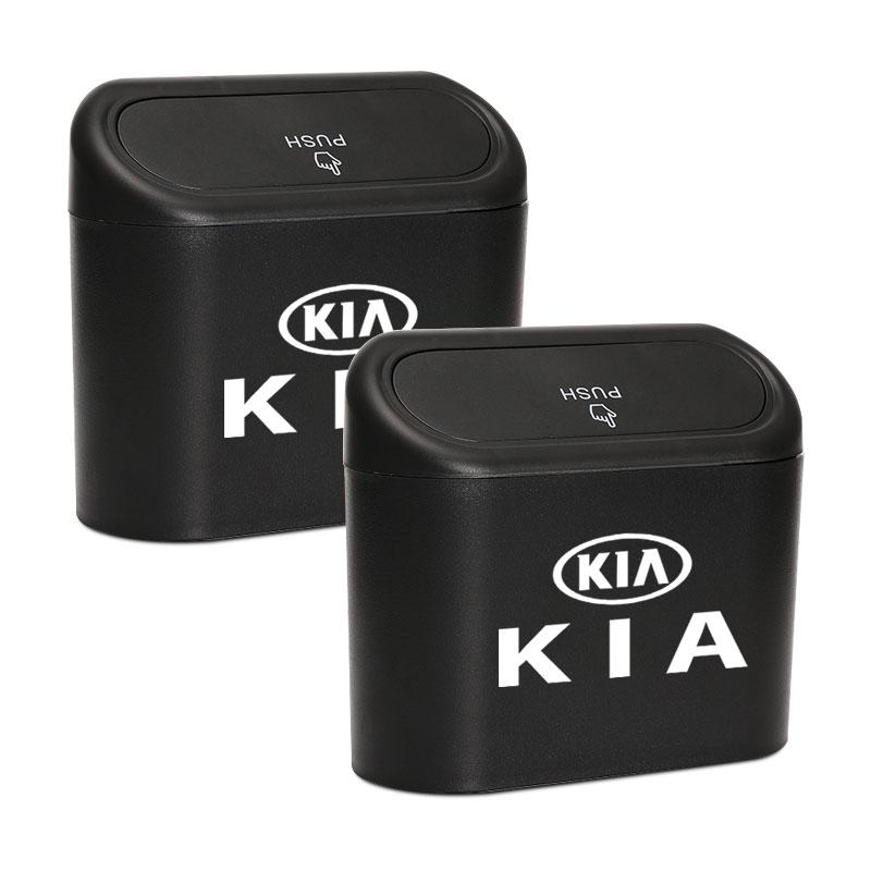 1 шт. Автомобильный чехол для хранения, Черный ABS Квадратная нажимная урна для мусора Для Kia Rio Ceed Sportage Cerato Soul Sorento K2 K5 k6 K7 K8 Откидной