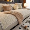 Winter Thickened Fleece Sofa Cushion New Genuine Leather High-End Four Seasons Universal Seat Cushions Non-Slip Cover Cover Cover Cloth