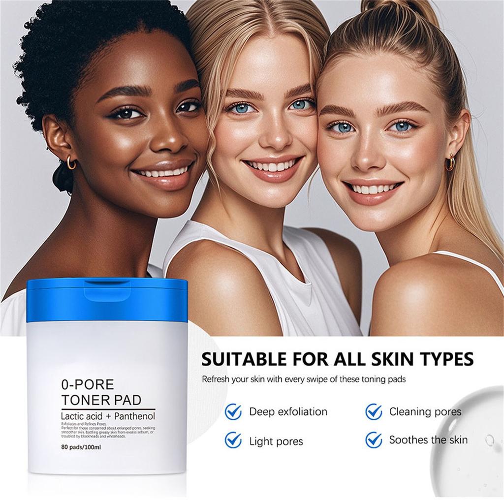 Salicylic-Acid Cotton Pads (80 Pieces) Gentle Moisturizing Salicylic-Acid Cotton Pads Toner Serum 100ml