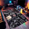 Custom Name Biker Club Anarchy Rug Game Carpet, Floor Mat for Bedroom Living Room Entryway Rug, Home Decor Idea Gift for Christmas birthday