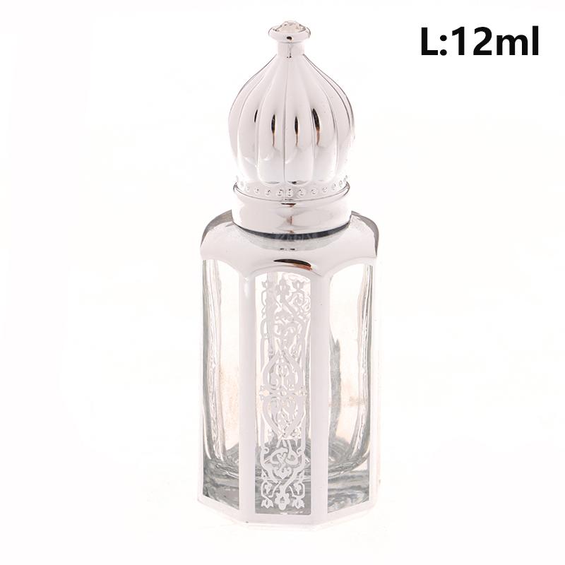 6/9/12 мл портативные стеклянные флаконы с роликами для эфирных масел арабские золотые многоразовые флаконы для духов пустые контейнеры с роликовыми шариками