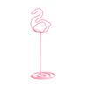 Multifunctional Memo Stand Flamingo Shape Pink Electroplate