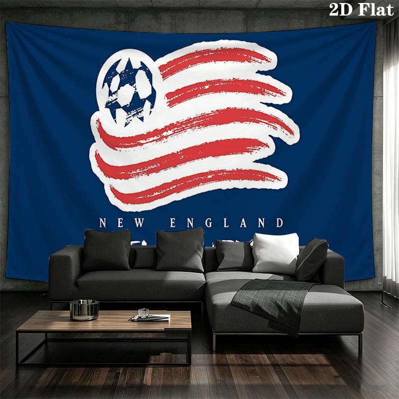 New England Revolution Wall tapestry, aesthetic printed fabric blanket, suitable for bedroom, living room, and home decor.
