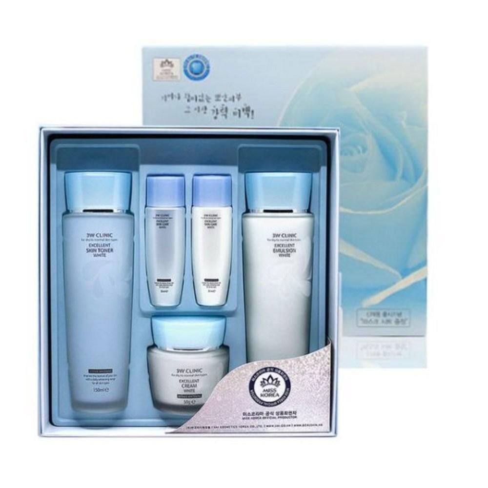 3W Ultra Moisturizing Excellent Whitening 3 Piece Set Skin Toner Cream