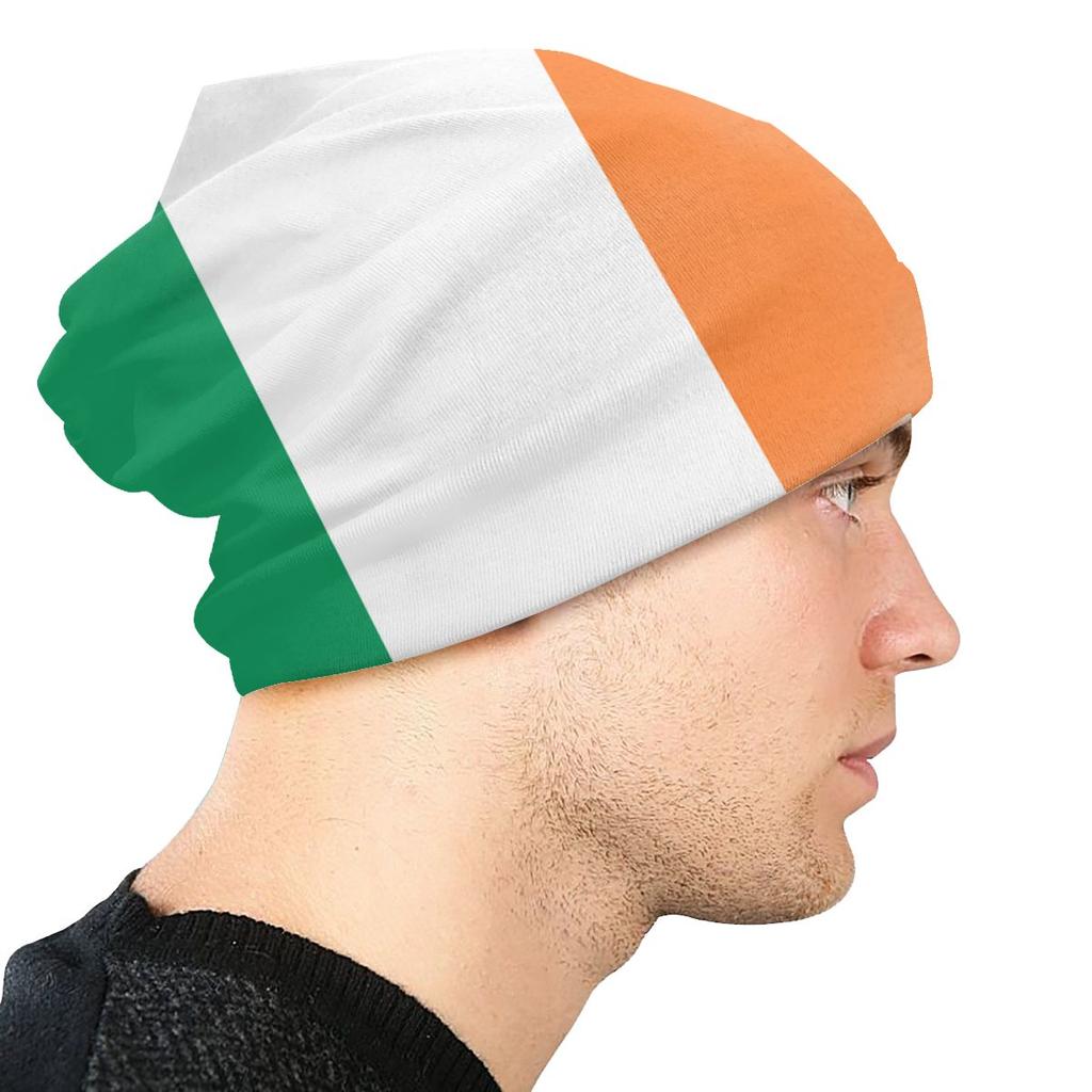 Flag Of Ireland Slouchy Beanie Unisex Women Custom Hippie Winter Warm Skullies Beanies Hat Adult Knitted Bonnet Cap