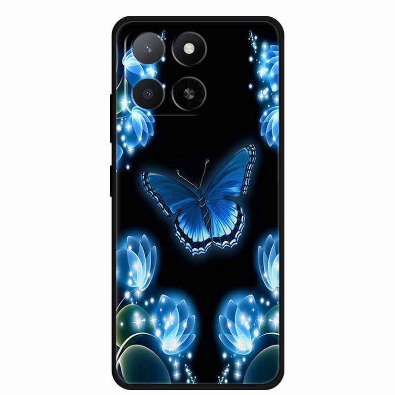 Чехол для ZTE Blade A55 A35 Животные Мягкий Силикон ТПУ Чехлы для Телефона Задняя Крышка для ZTE Blade A35 BladeA55 Волк Ударопрочный Крутой Capa