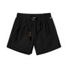 Solid Color Elastic Waist Sports Casual Shorts Women Shorts Black A2F8H-001