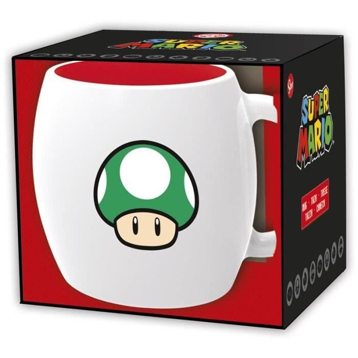 Ceramic Mug - Super Mario - 380ml - White - Not Microwave Safe - Not Dishwasher Safe