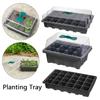 Gardening Lids Plastic Sprout Plate Breathable Planting Tray Germination Box Grow Base Nursery Pots