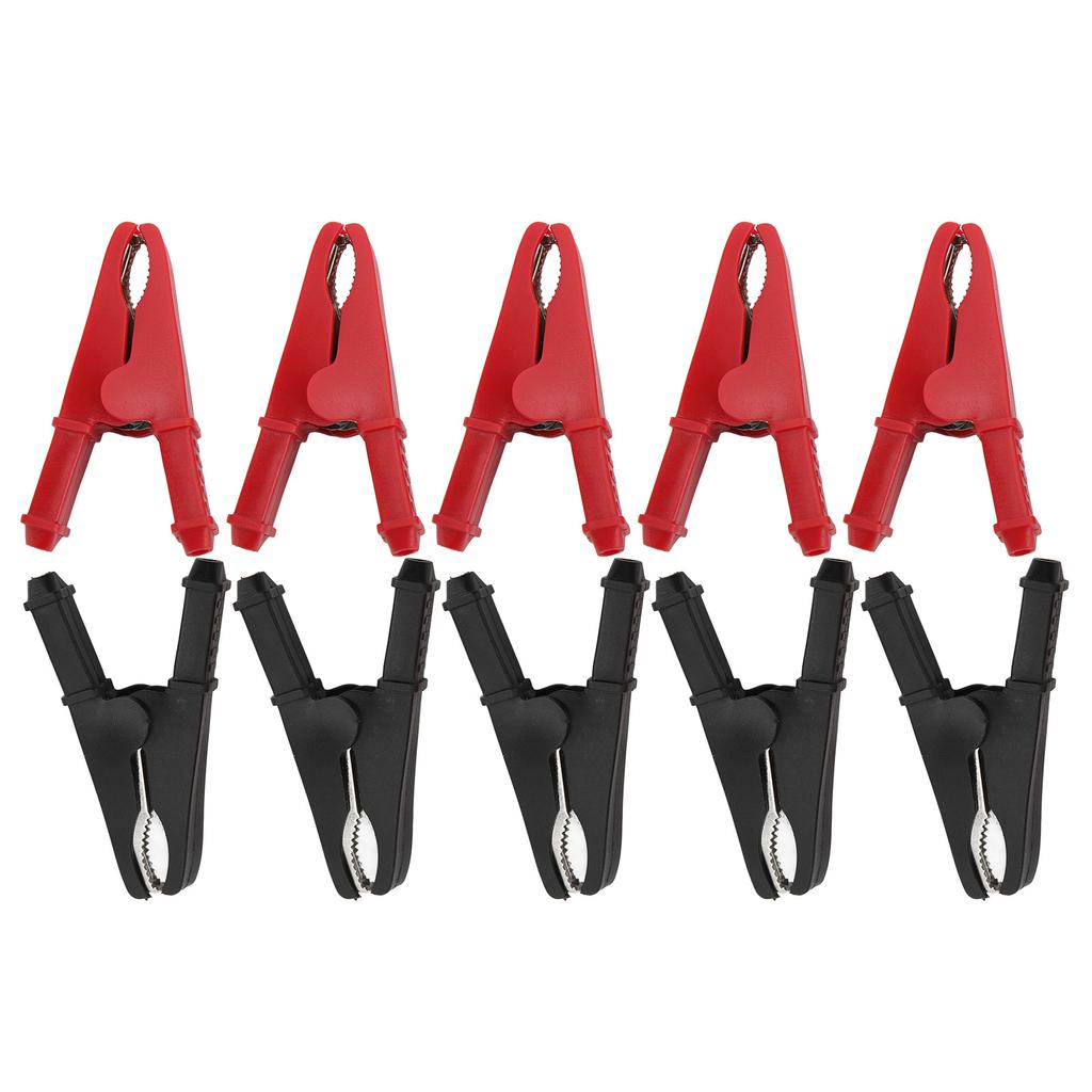 10pcs Electric Test Clip Good Electrical Conductivity Corrosion Resistance Power Test Accessories 30A 1000V