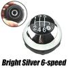 5/6 Speed Gear Shift Knob For Fiat 500 2012 2013 2014 2015 2016 2017 2018 Anniversary Chrome+Red 55344048