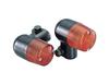 Kitaco 800-5001604 Round Mini Turn Signal Set (for Single Ball) General Purpose Black/Orange