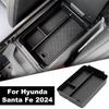 Для Hyundai Santa Fe 2025 Автомобильный подлокотник Ящик для хранения Центральный кейс Органайзер салона Автомобильный лоток Аксессуары для хранения Консоль E8V7