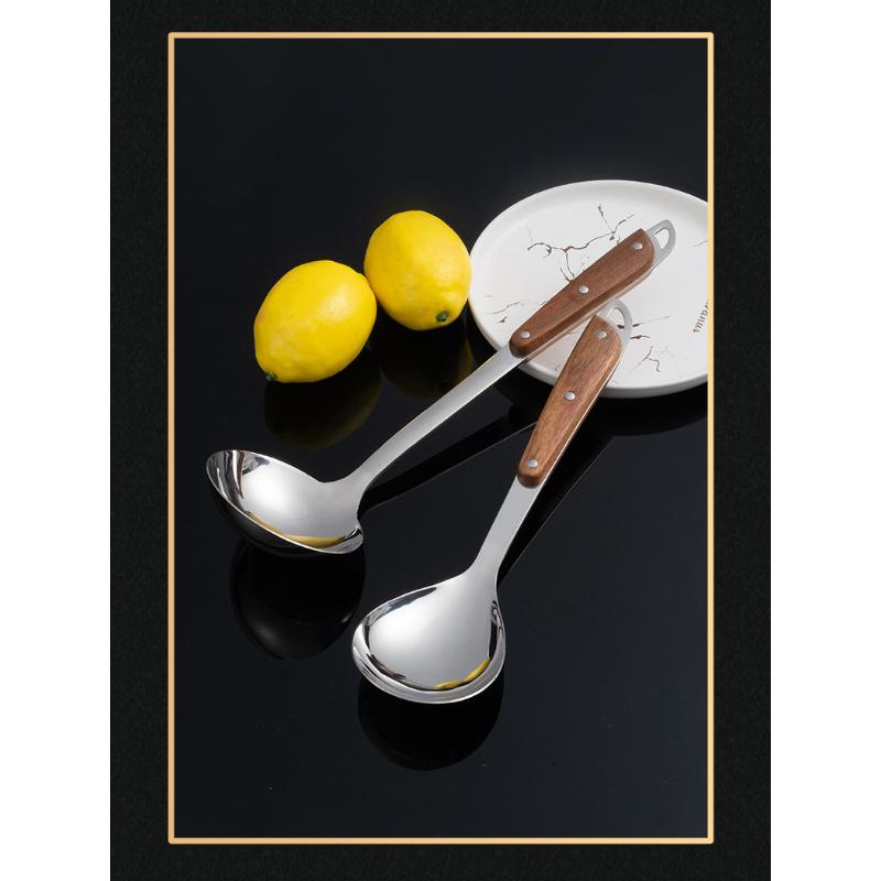 HANYANG, новинка 304, деревянная ручка, лопатка для жарки из нержавеющей стали, кухонные принадлежности, изоляционная лопатка из грушевого дерева, кухонная ложка