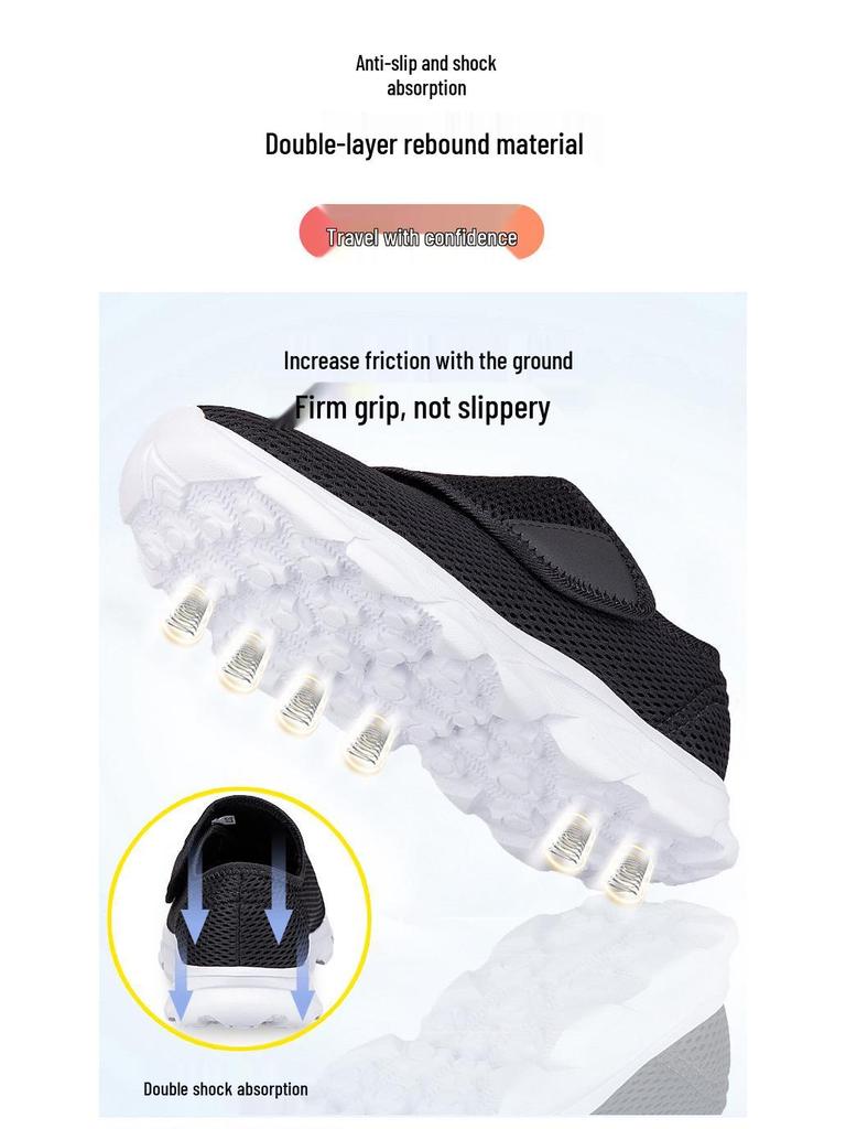 Lightweight Breathable Mesh Shoes for Seniors - Soft, Wide, Comfortable Walking Shoes for Men and Women