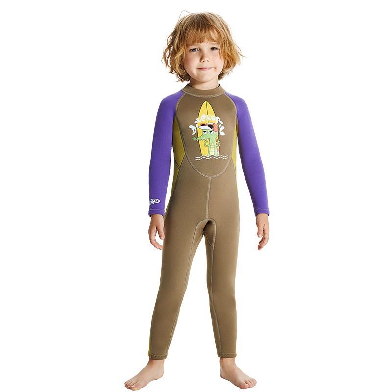 Kids 2.5mm Neoprene Fullsuit Wetsuit Snorkeling Diving Surfing Swimming Warm Winter