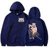 New anime Nosuke Hashimoto printed pullovers, fashionable long-sleeved casual hooded Harajuku tops for both men and women