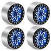 4pcs 1.9 inch Metal Beadlock Wheel Rim for 1/10 Axial SCX10 II III AXI03007 90046 TRX4 D90 VS4-10 GEN8 MST HSP RC Crawler Car