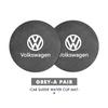 Для Volkswagen VW 2 шт. Автомобильный Подстаканник Подставка Подстаканник Замша Противоскользящая Противоцарапающая Вставка Scirocco Passat Polo B5 B6 B7 CC Tiguan Sharan DG9
