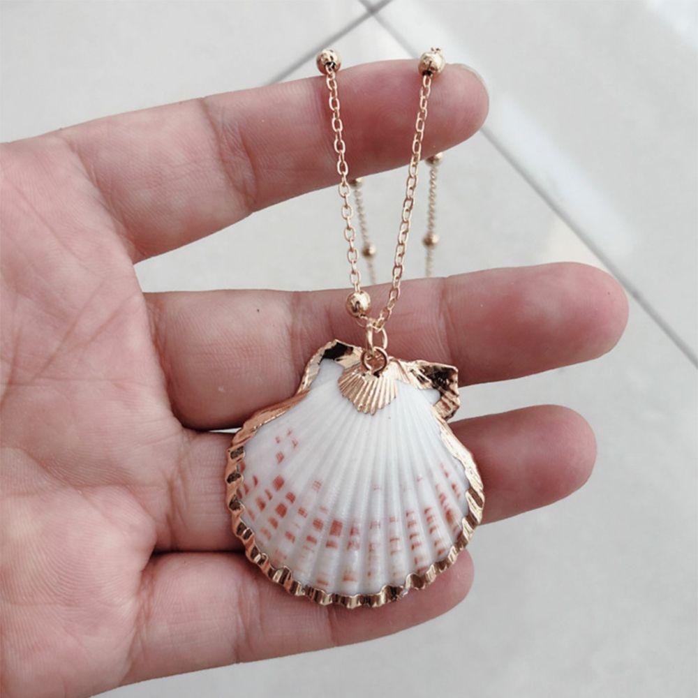 Women Summer Cowrie Boho Beach Pendant Conch Shell Shell Necklace Jewelry
