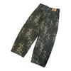 Men Pants Loose Deep Crotch Retro Hip Hop Leopard Print Soft Breathable Pockets Mid Waist Full Length Stretwear Long Trousers