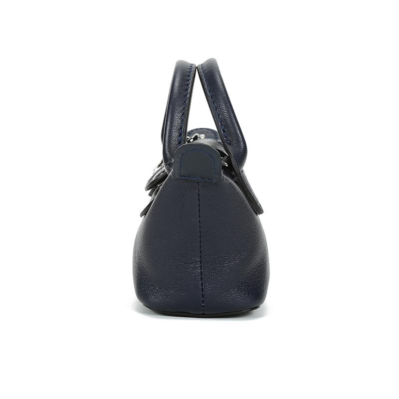 Longchamp Сумка через плечо Le Pliage Cuir с клапаном, мини, женская, темно-синяя 10099757556