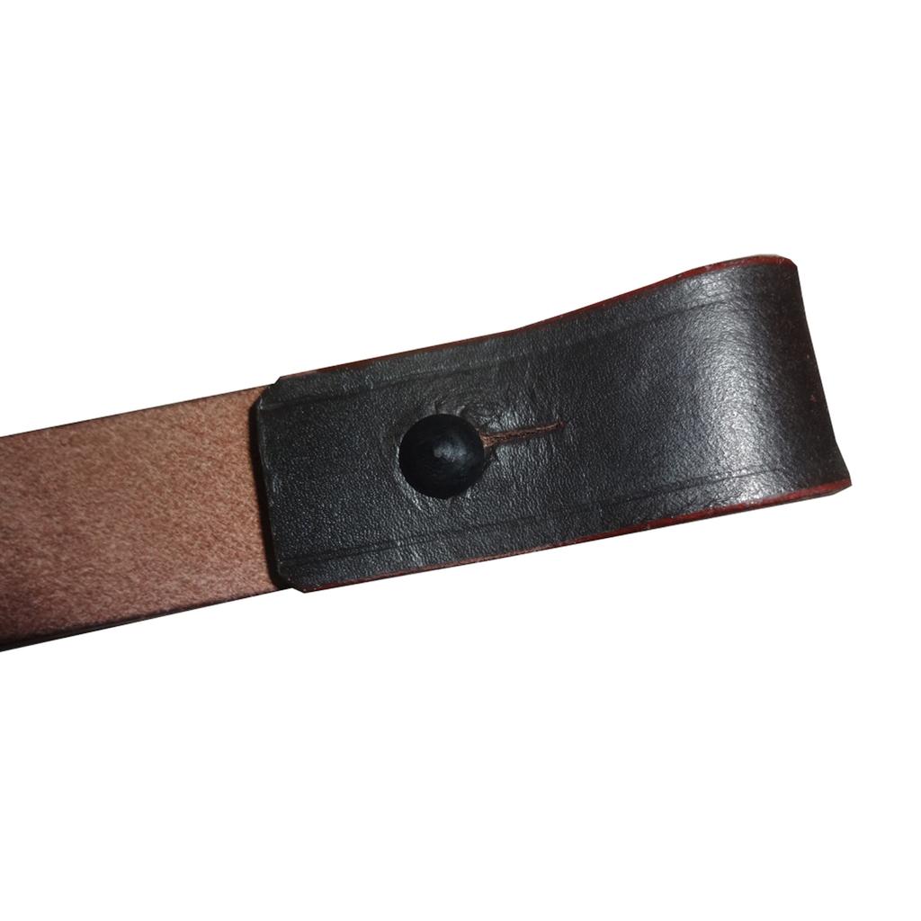 WWII Japanese Arisaka / SMG Leather Sling Dark Brown - Reproduction 0P-2B28-C0HM