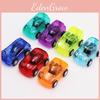 Childrens Mini Cartoon Transparent Spin Drive Car Toy For Brain Development And Handeye Coordination