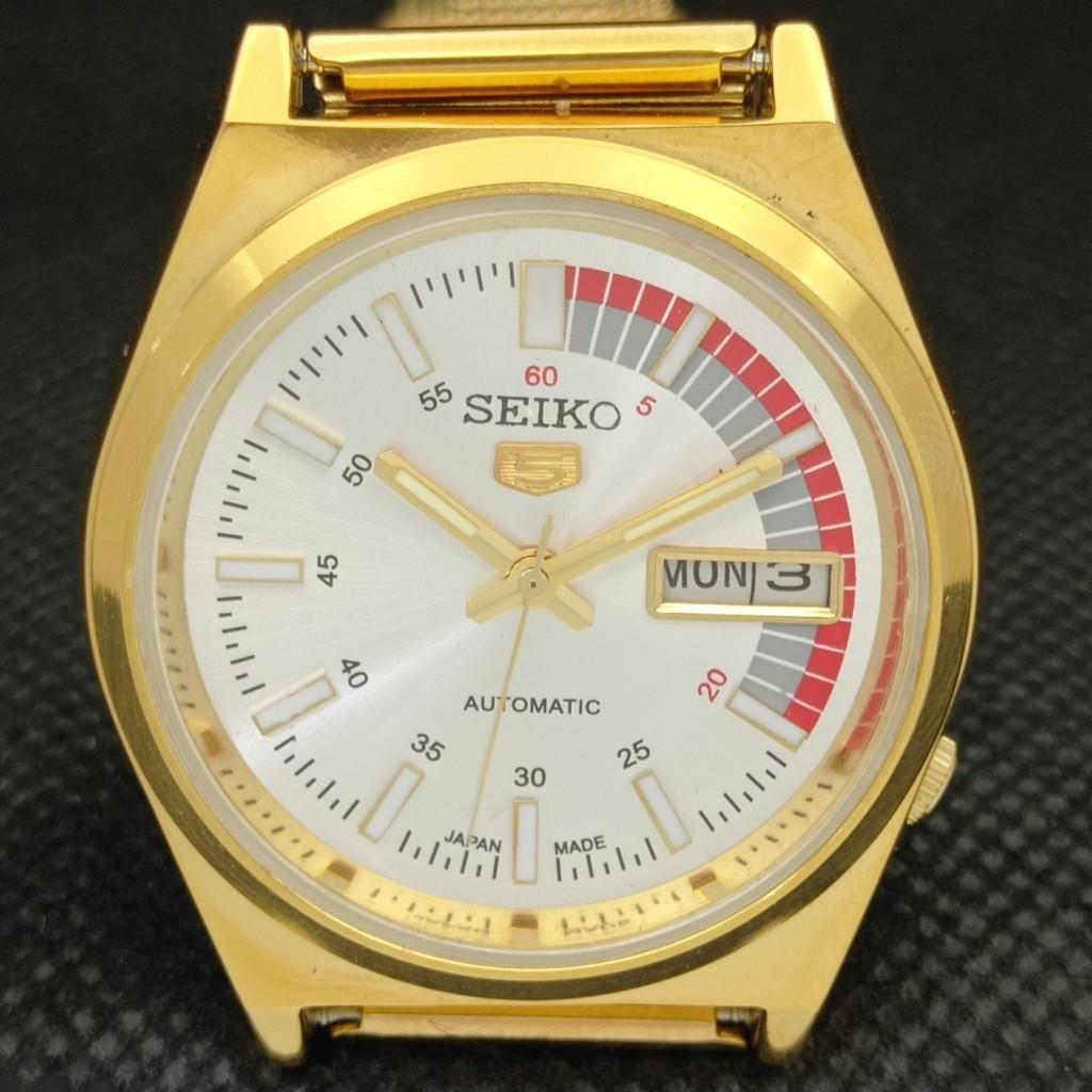 ВОССТАНОВЛЕННЫЕ ВИНТАЖНЫЕ SEIKO 5 AUTO 6309A ЯПОНИЯ МУЖСКИЕ D/D СЕРЕБРЯНЫЕ ЧАСЫ a309507-5
