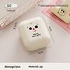 1PCS Multifunctional Data Cable Storage Box Portable Charger Lipstick Dust-proof Box Portable Mini Storage Box with Cover