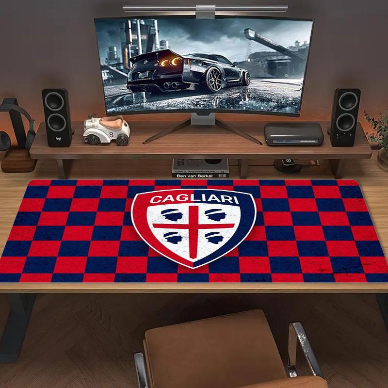 Коврик для мыши Cagliari Calcio Большой игровой коврик для стола Нескользящий коврик для ноутбука и планшета XXL Мини-коврик для игрового ПК С заблокированным краем