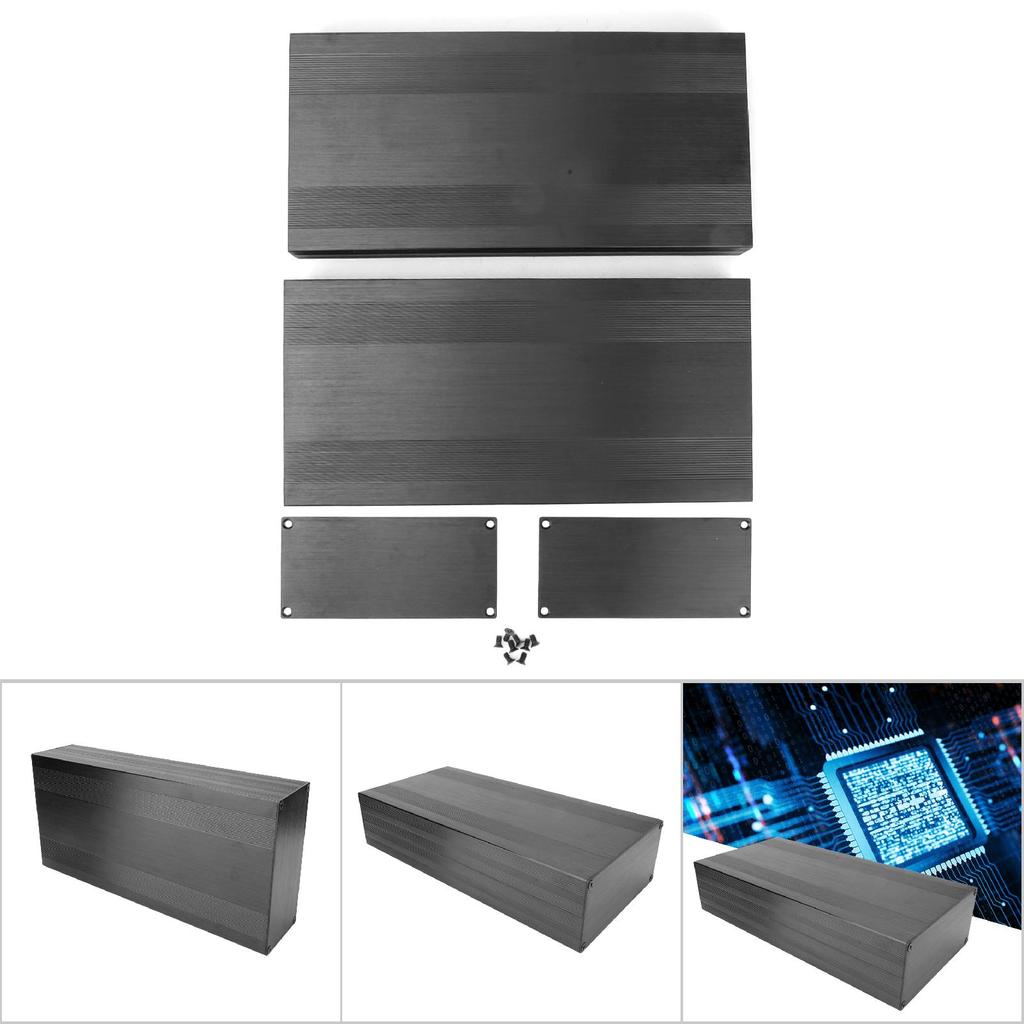 Split Type Aluminum Cooling Case Enclosure Electronic Box for Amplifier GPS (300mm)