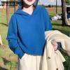 Hooded Solid Color Soft Knitted Sweater for Women In Autumn/Winter