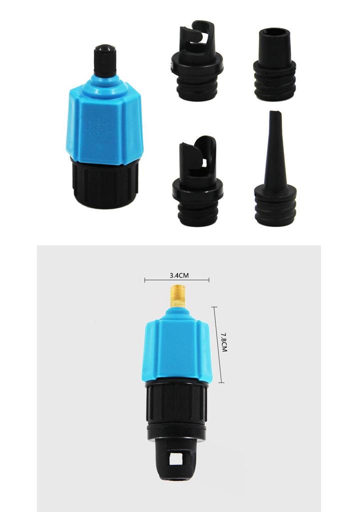 SUP Paddleboard Air Valve Adapter for Car Pump Inflatable Boat/Kayak Nozzle