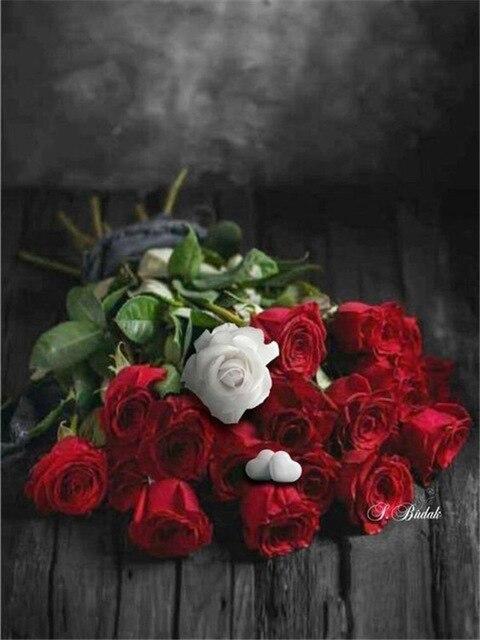 5D алмазная живопись роза Алмазная вышивка черно-белая мозаика картина из горного хрусталя украшение дома подарок