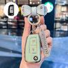 Чехол-брелок на два кнопки для Nissan Sylphy Classic, Qashqai, X-Trail, Kicks, Tiida, Bluebird - Женский чехол для автомобиля с пряжкой