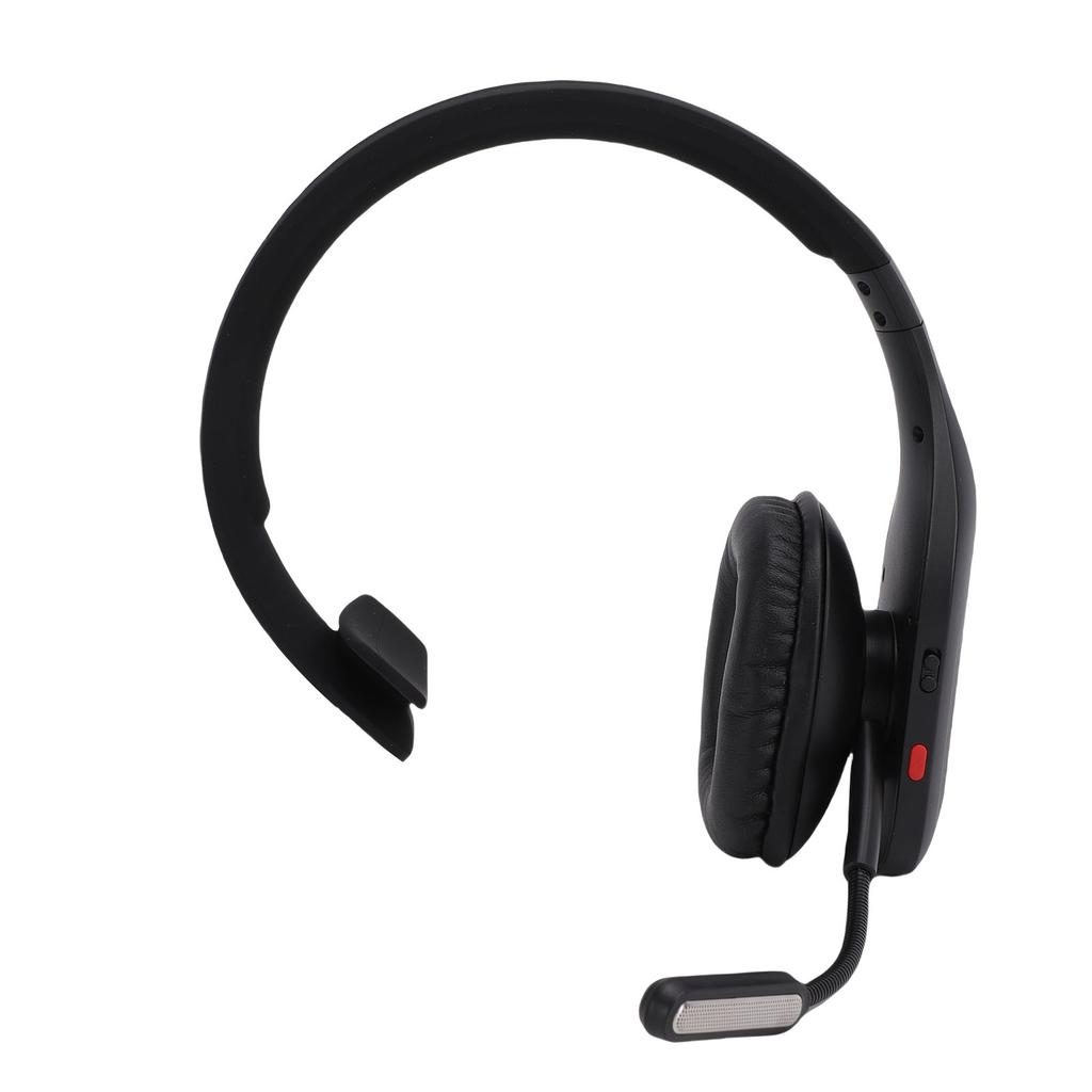 Bluetooth-гарнитура для водителя грузовика с микрофоном с ИИ-шумоподавлением, кнопкой отключения звука, одноухая беспроводная гарнитура для водителя грузовика, видео