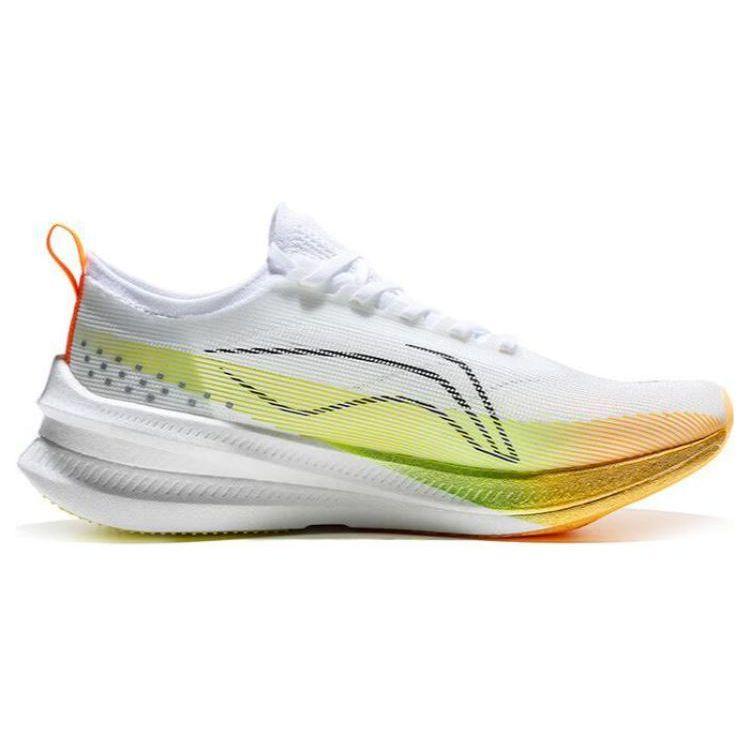 Кроссовки Li Ning Feidian 3.0 Elite Limited Edition, прочные, дышащие, с низким верхом, унисекс, белые, зеленые, оранжевые, armt035-8