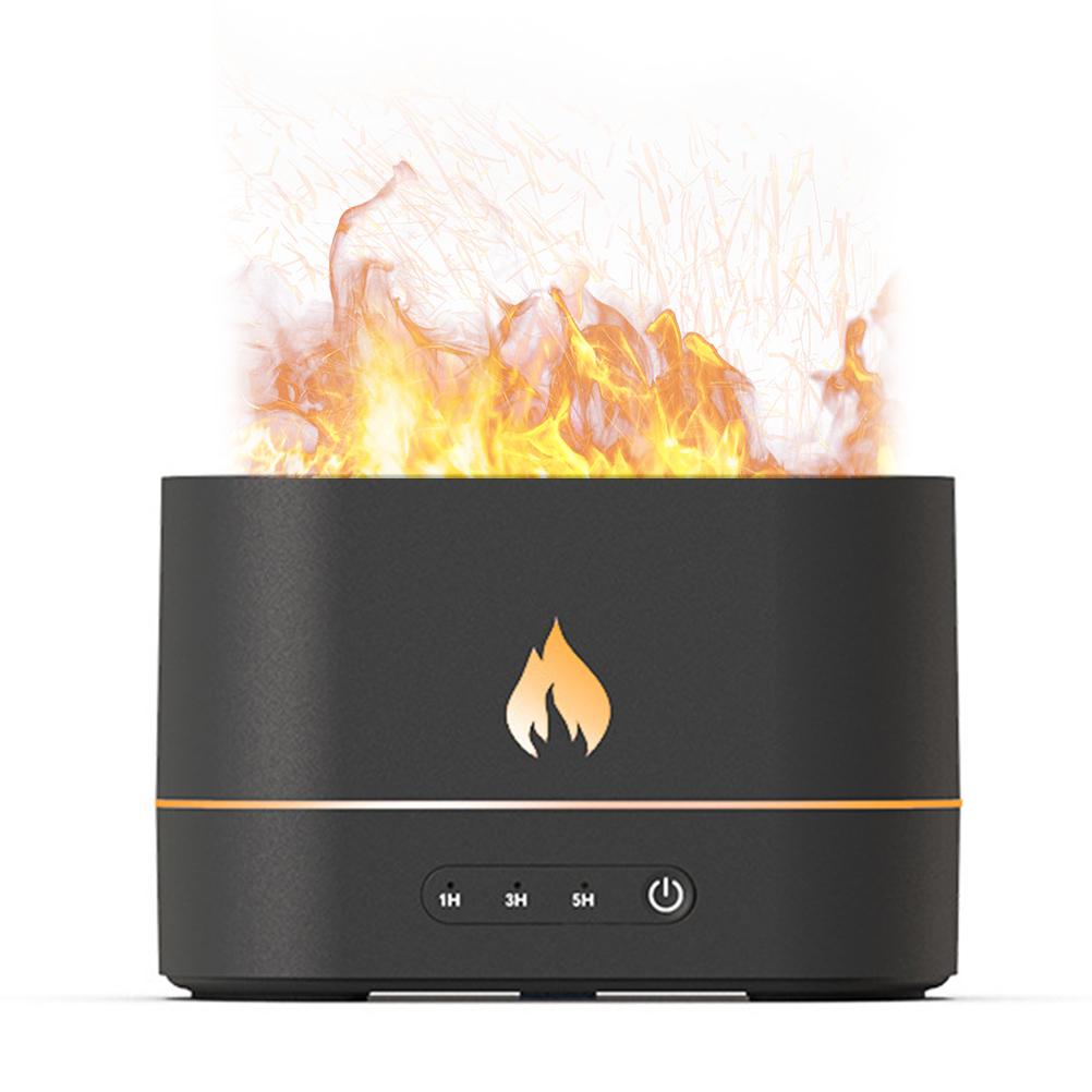 Flame Humidifier Essential Oil Diffuser Cool Mist Humidifiers for Bedroom 200 Ml Mini Air Small