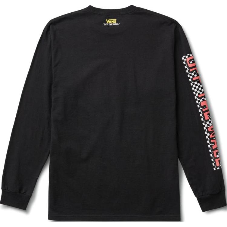 Vans X SpongeBob SquarePants Character Cartoon Print Crew Neck Pullover Long Sleeve T-Shirt Men Tops Black VN0A5KCSZAT