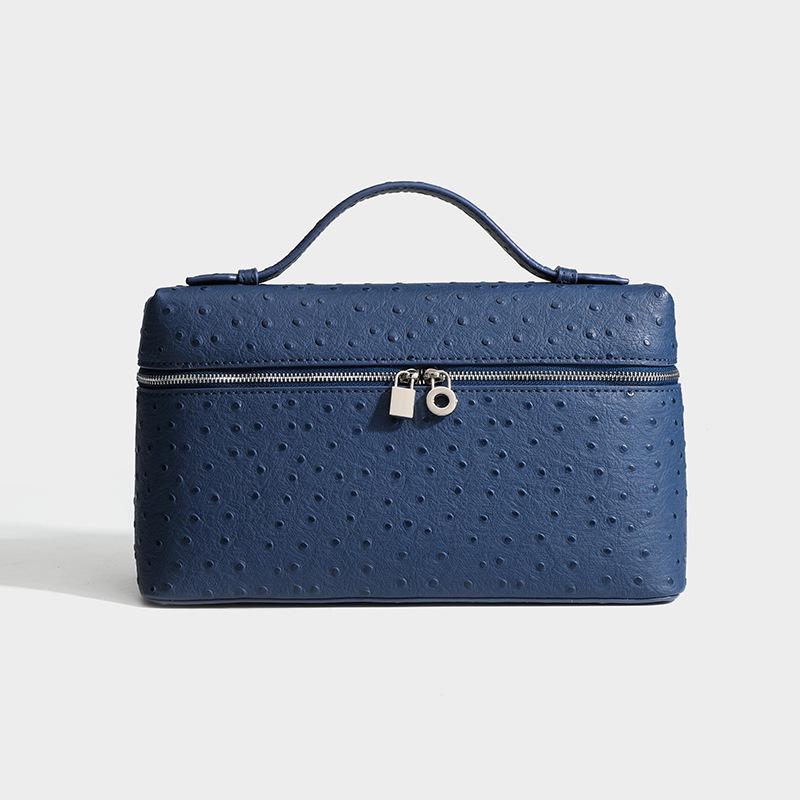 LP19 Fashionable Versatile 2025 New Genuine Ostrich Leather Crossbody Bag - Gigi Style Handbag