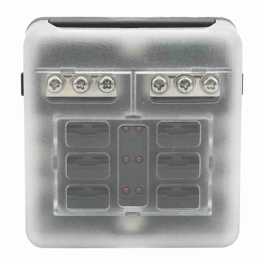 Блок предохранителей на 6 гнёзд для автомобиля, лодки, распределения питания, держатель ножевых предохранителей, панель 12В?32V