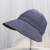 New simple spring and summer bucket hat can tie ponytail sun hat outdoor casual versatile sunshade sun protection cap