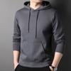 Мужская толстовка с капюшоном, однотонная, для отдыха, хлопковая, весенняя, новинка, универсальное пальто-кенгуру для молодежи и среднего возраста, тренд