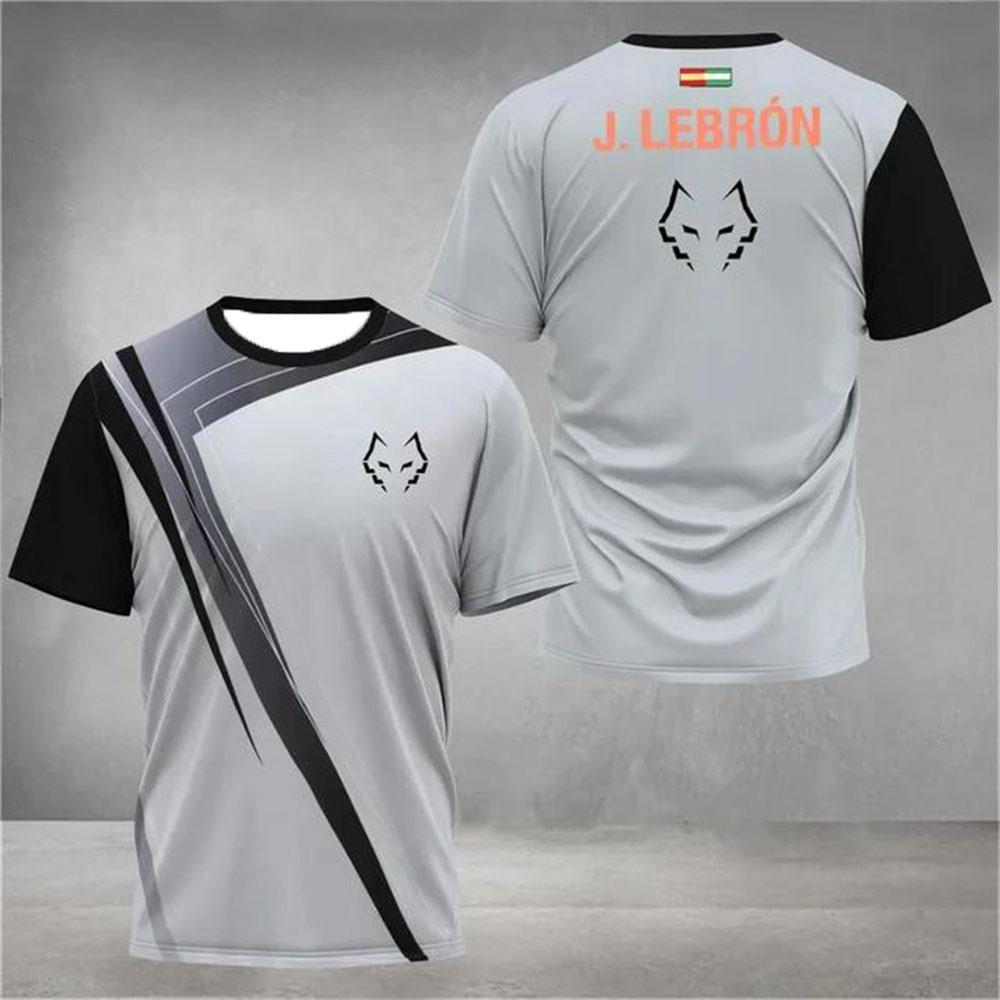 Лето Новая Модная Мужская и Женская Футболка с 3D Принтом Дышащая с Коротким Рукавом Одежда для Тренировок по Бадминтону и Теннису Футболка с Круглым Вырезом