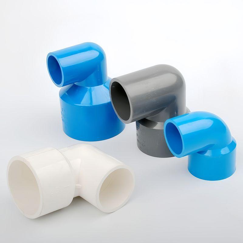 1PC I.D 20~50mm PVC Reducing 90 Degree Elbow Joints PVC Pipe Connector Garden Irrigation Water Aquarium Fish Tank DIY Fitting