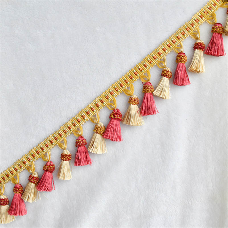 1 метр занавески украшение дома кисточка ремесло красочная бахрома отделка кружевная лента обивка